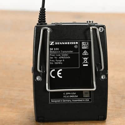 Sennheiser SK 100 G3 Wireless Bodypack Transmitter A Range: 516-558 MHz CG0118B image 6