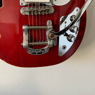 Vox Mark VI Acoustic Red 1960s Semi-hollow Electric Guitar image 6