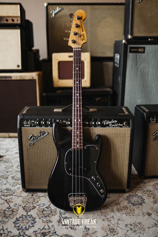 Fender Musicmaster Bass 1978 Custom Black - Very Good