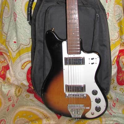 Guyatone 2 PU Sekova/Teisco 1965 Brown Violin Sunburst image 3