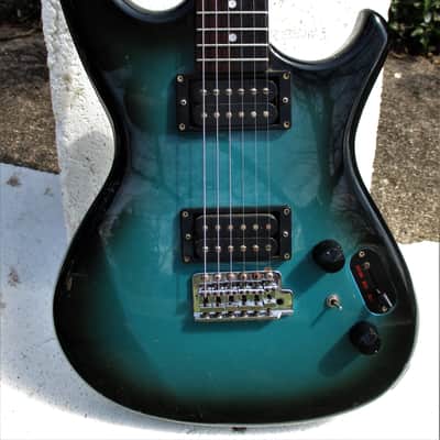 Aria Pro II RS Inazuma V Guitar, 1983,  Japan,  Matsumoku , Maxon MMK 45 PU's,  Blueburst,  Cool image 3