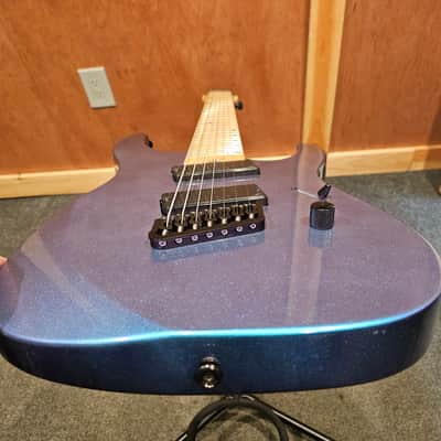 Legator Ninja N7FS Multiscale 7-String Guitar, Maple Fretboard, Lunar Eclipse image 11
