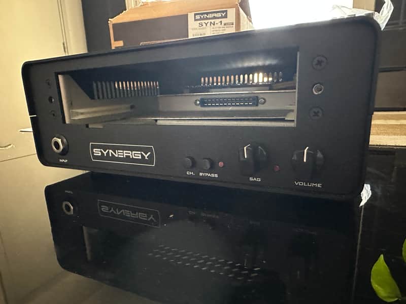 Synergy SYN-1 Rack Mount Preamp with 1 Module Slot 2017 - Black image 1