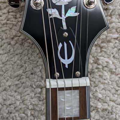 Epiphone Emperor Swingster Semi Hollow Guitar w/Bigsby, Black Aged Gloss image 4