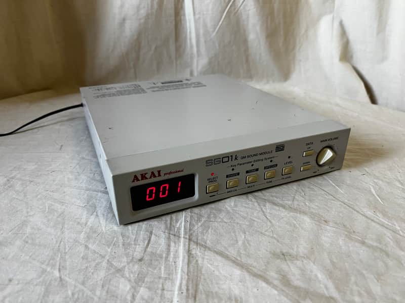 AKAI SG01k GM Sound Module New internal battery!! w/ power supply image 1