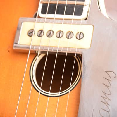 Fasan Archtop – RARE 17.7‘‘ 1950s Master Luthier Franz Sander German Vintage Jazz Guitar Gitarre image 11