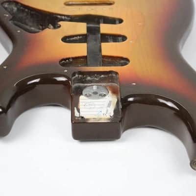 1979 Vintage Fender Stratocaster Sunburst 3-Bolt BODY 4.2 lbs Super CLEAN 1970s USA Strat image 11