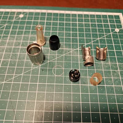 1950s Original Pair of Connectors for Neumann KM56 Tube Microphones image 4