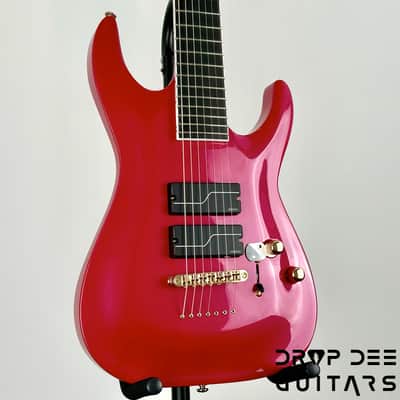 ESP LTD Stephen Carpenter SC-607B Baritone 7-String Electric Guitar w/ Case - Magenta Metallic image 3