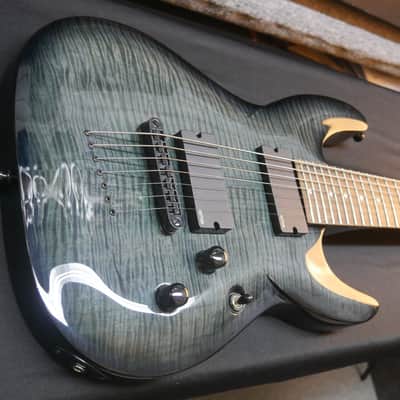 Diamond DBZ Barchetta 7 String STF Series  2000s - Flame Maple Trans Gun Metal image 6