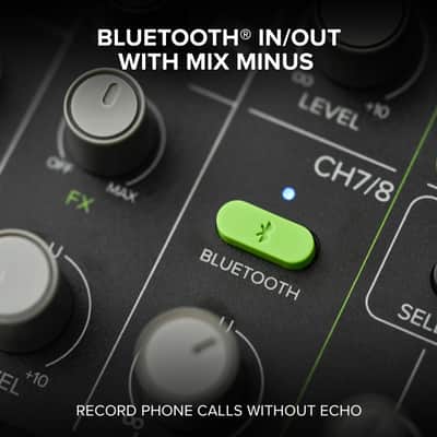 Mackie MobileMix 8-Channel USB-Powerable Mixer for Streaming and Recording with Smartphones and DSLR Cameras, Live Streaming with Instruments, Microphones, Bluetooth image 4