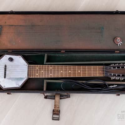 1930s AudioVox 7-String "Frying Pan" Vintage Lap Steel w/ Case, Seattle-Made, Paul Tutmarc image 13