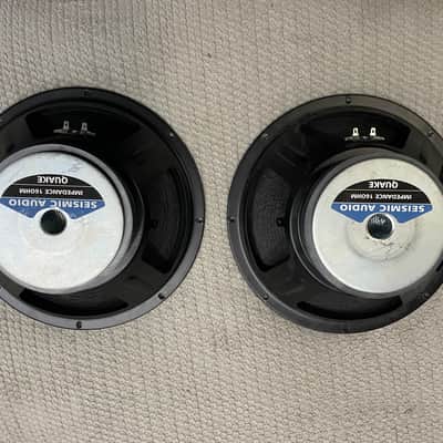 Seismic Audio Quake 12" Steel Frame Driver 8 Ohm Replacement Speaker 2010s - Black image 2
