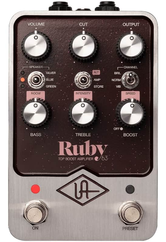 Universal Audio Ruby ’63 Top Boost | Amplifier Modeling Pedal. New with Full Warranty! image 1