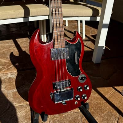 Bruce Kulick Collection (KISS)  1967 Gibson EB-3 - Cherry Red - Original Case image 21