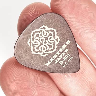 Master 8 Japan D-801 Duracon Standard 351 Guitar Picks Medium 0.8mm 6-Pack image 3