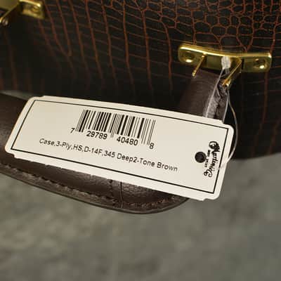 Martin 345 D-14 Hardshell Dreadnought Case Deep 2 Tone Brown Gator Skin w FAST Shipping image 5