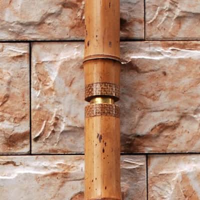 Long-Xiao Flute-Yellow Bamboo– Concert-Tuned Key E/D/C/B (Lowest Note), 8 Holes, 3 Piece - Finish with Lacquer Protection Inside, Xiao's tail is covered with buffalo horns image 12