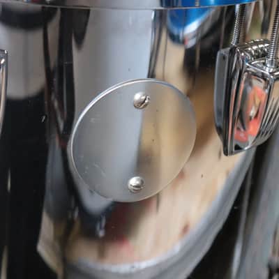 Ludwig  3pc Shell Pack 1985 Chrome Over Maple Drum Set image 5