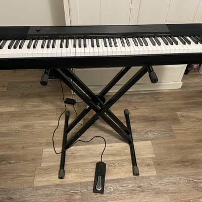 Casio CDP-130 88-Key Digital Piano 2010s - Black w/ stand & sustain pedal image 2