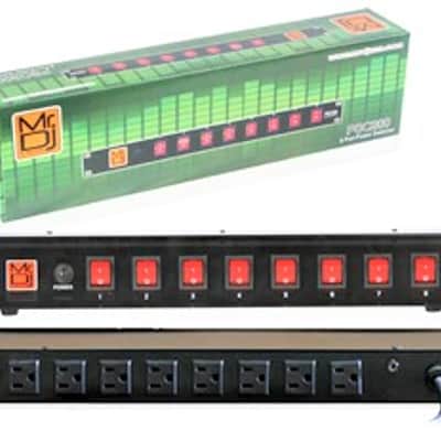 MR DJ PSC200 Rack Mountable 8 Port Power Switcher Surge Protectors image 1