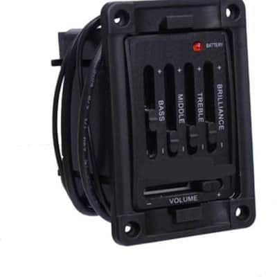 Guitar Pickup Classic Acoustic 4 Band Preamp Tuner Dual Model Presys Mic Blend Preamp Guitar Equalizer Tuner image 1