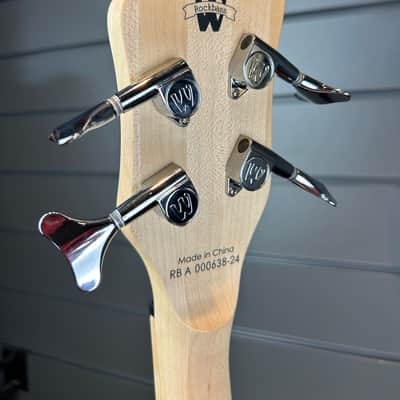 Warwick RB Adam Clayton Signature with EMG Upgrade, in Solid Creme White with Pearloid Pickguard image 6