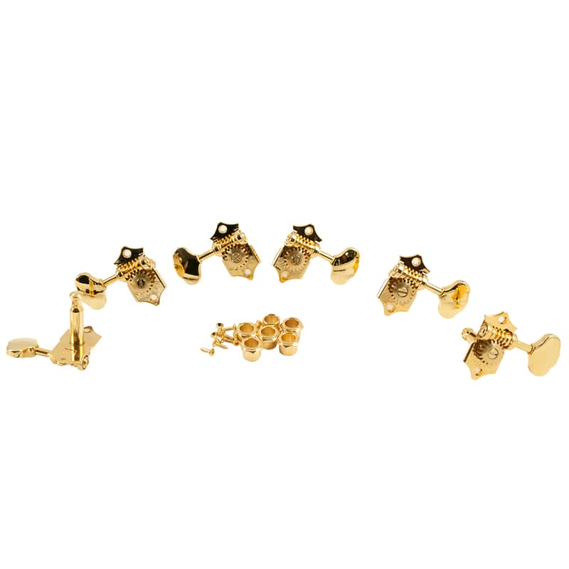 Grover 3 Per Side Vertical Mount Sta-Tite w/ 18:1 Gear Ratio Gold image 1