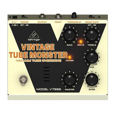 Behringer Vintage Tube Monster VT999 Classic Overdrive Guitar Effects Pedal image 3