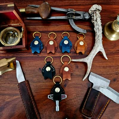 Drum Key Fob - Handmade & Hand Stitched, one of a kind. image 11