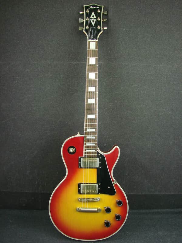 Vintage 1970s Penco "Lawsuit Era" Les Paul Custom Electric Guitar W/Case image 1