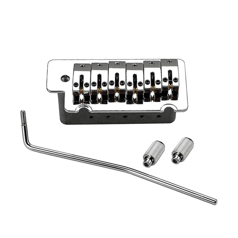 Stratocaster Style Electric Guitar Tremolo  Bridge, Chrome image 1