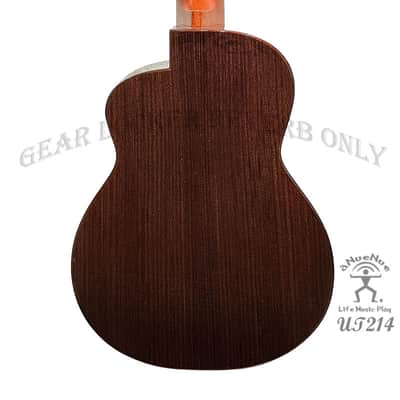 aNueNue X Luthier Mitsuta UT214 cedar bird all solid cedar & indian rosewood tenor ukulele image 5