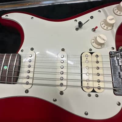 Fender American Deluxe Fat Stratocaster HSS with Rosewood Fretboard 1999 - 2001 - Crimson Transparent image 8