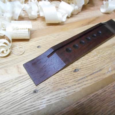Martin Style Brazilian Rosewood Straight Bridge image 1