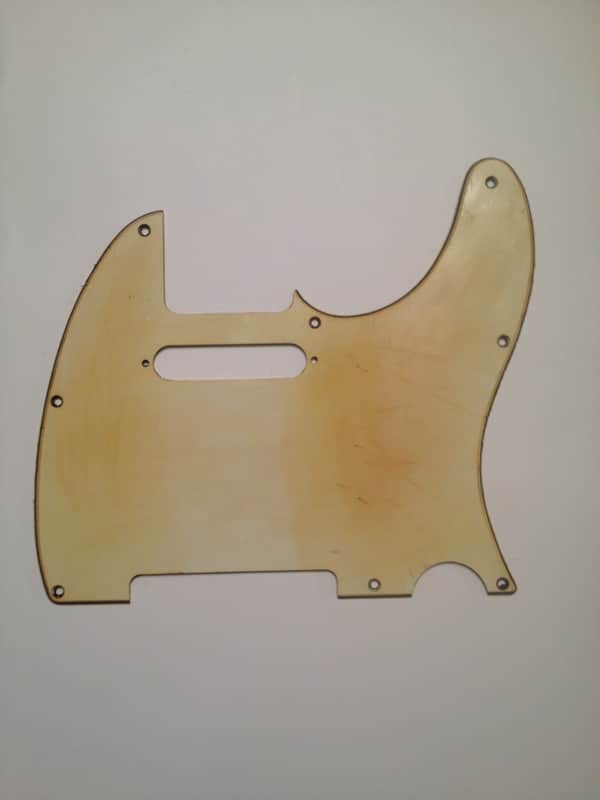 Relic Fender Telecaster pickguard, aged vintage 8 hole 3 ply image 1