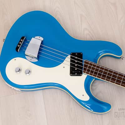 2006 Mosrite USA Custom Shop Ventures Model Bass 1963 Vintage Reissue California Blue w/ Case, COA image 10