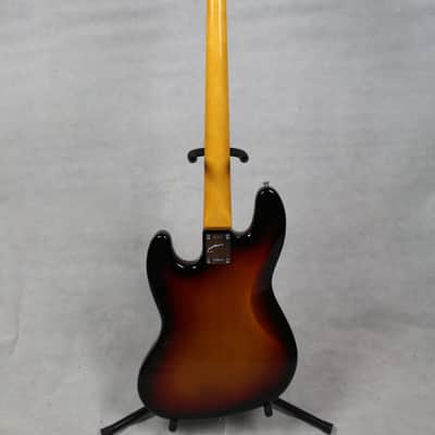 Fender Jaco Pastorius Fretless Jazz Bass 3-Color Sunburst w/ Deluxe Brown Hardshell Case image 5