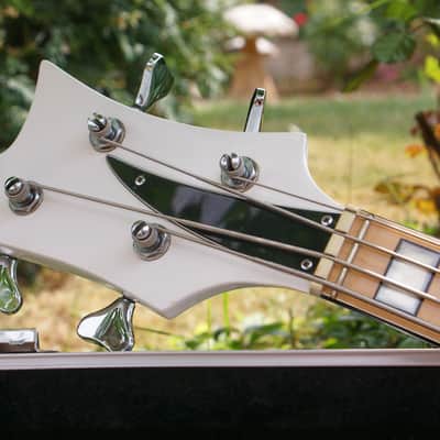 Vintage 1970's John Birch Bass In Rare Arctic White image 5
