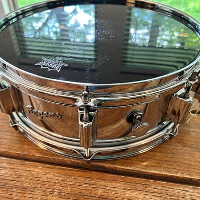 Vintage ROGERS 5"X14" Dyna-Sonic Snare Drum 1969-75 COB (Chrome over Brass) Fullerton image 12