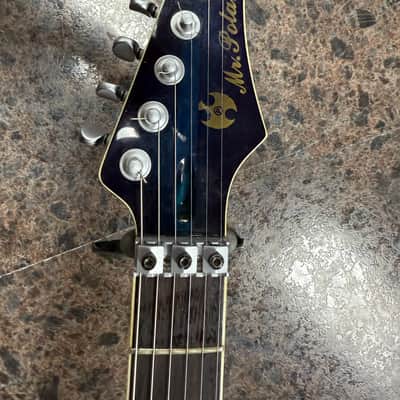 Mr. Potato Super Stratocaster -Blue Gloss over Wood Grain image 2