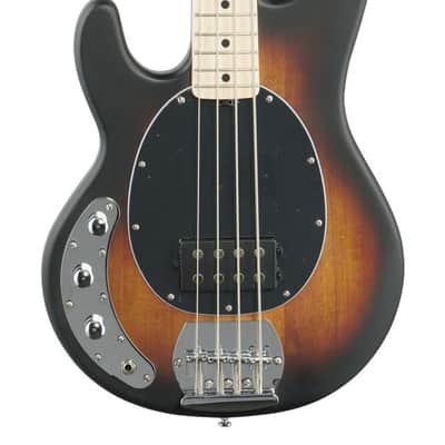 Sterling RAY4 Left-Handed Bass Guitar Vintage Sunburst image 3