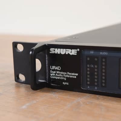 Shure UR4D Dual Wireless Receiver - J5 Band 578-638 MHz (church owned) CG00L1R image 5