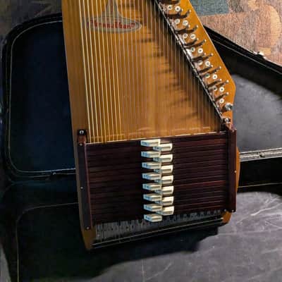 1972 Sekova Chromaharp Bluegrass Autoharp w/ Case and Accessories Made in Japan image 2