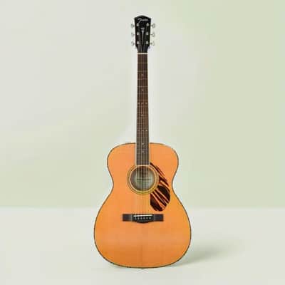 Fender Paramount PO-220E Orchestra Acoustic Guitar, with 2-Year Warranty, Natural, with Case image 2