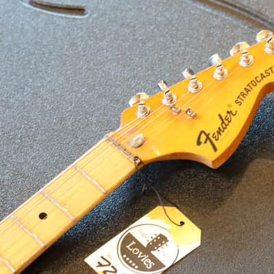 Vintage! 1975 Fender Stratocaster Electric Guitar Natural + Fender Case image 10