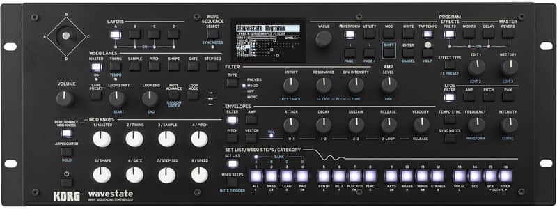 Korg Wavestate MkII Module Wave Sequencing Synthesizer 2024 - Present - Black image 1