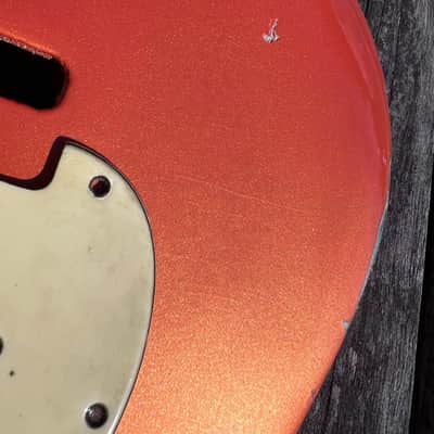 JVG ST BODY Mahogany RELIC Aged Patina Vivid Pearl tangerine LACQUER finish INCLUDES JVG-Aged PICKGUARD and NECK order yours today JVGuitars image 8