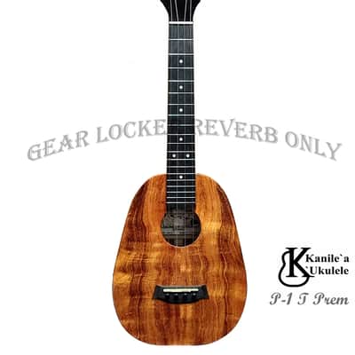 Kanile'a P-1 T Premium Curly all solid hawaiian koa Pineapple shaped Tenor ukulele #26618 image 3