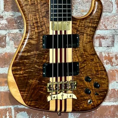 Rare 1996 Alembic Elan Natural Maple, Walnut & Purple Heart Neck Thru, OHSC image 1